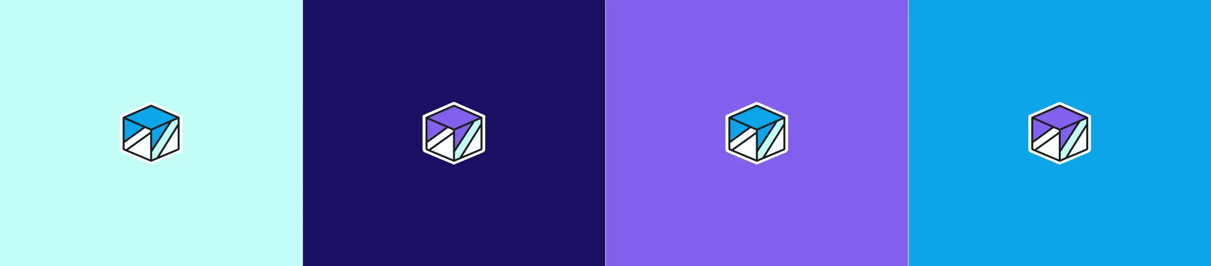 Helicone Colour Combinations - Various colour combinations for the logo