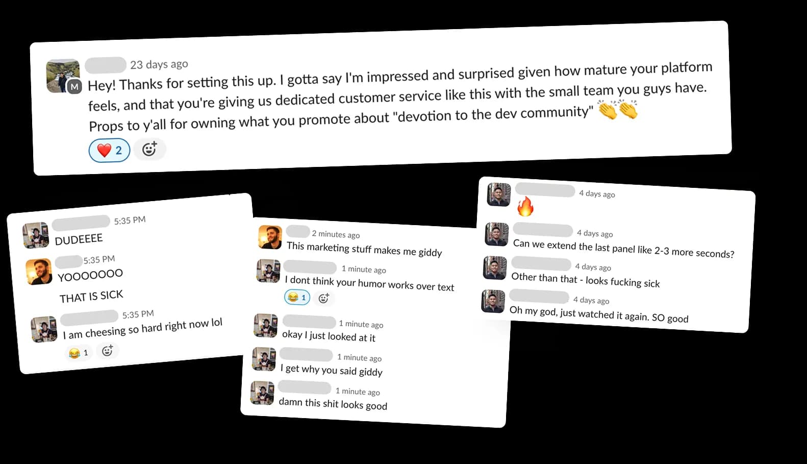 Helicone Rebrand Launch Feedback - Collection of user testimonials and feedback about the rebrand