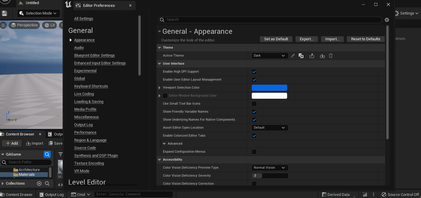 Animation demonstrating the theme import process with file selection