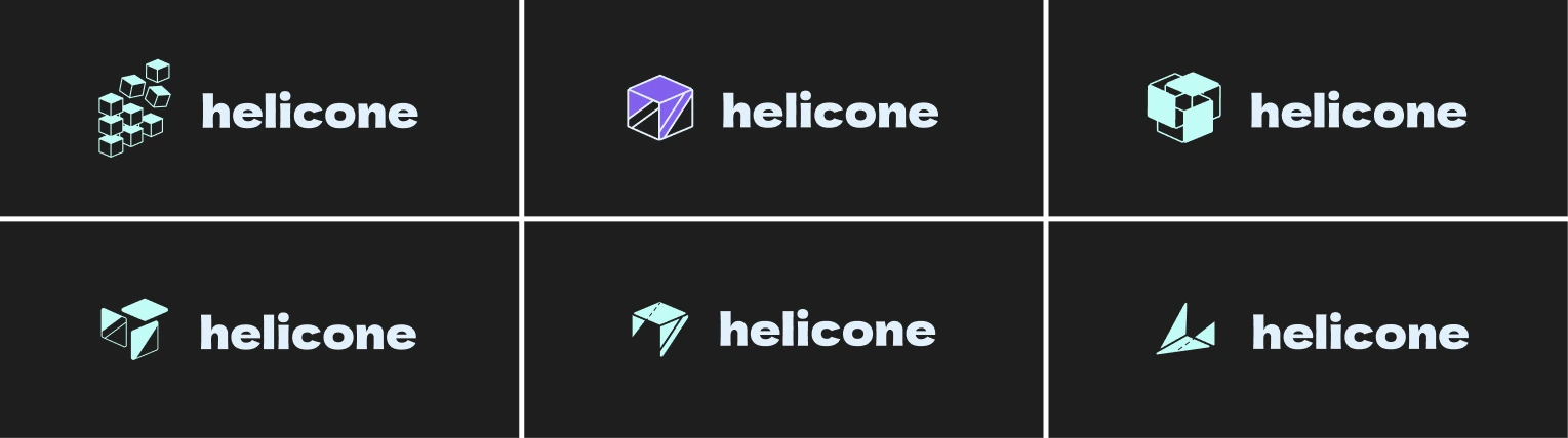 Helicone's logo exploration